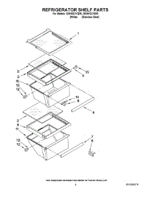 03 - Refrigerator Shelf Parts parts for Whirlpool Refrigerator ID5HHEXVS00 from AppliancePartsPros.com