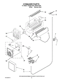 12 - Icemaker Parts parts for Whirlpool Refrigerator ID5HHEXVS00 from AppliancePartsPros.com