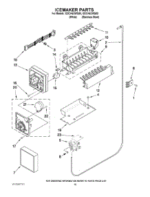 12 - Icemaker Parts parts for Whirlpool Refrigerator ID3CHEXWQ00 from AppliancePartsPros.com