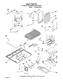 11 - Unit Parts parts for Whirlpool Refrigerator ID3CHEXWS00 from AppliancePartsPros.com