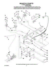 03 - Manifold Parts parts for Whirlpool Range ISG650WS00 from AppliancePartsPros.com