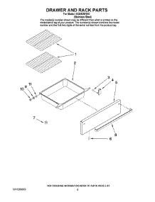04 - Drawer And Rack Parts parts for Whirlpool Range ISG650WS00 from AppliancePartsPros.com