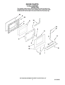 05 - Door Parts parts for Whirlpool Range ISG650WS00 from AppliancePartsPros.com