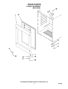 03 - Door Parts parts for Kitchenaid Wine Cooler KBCO24RSBX00 from AppliancePartsPros.com