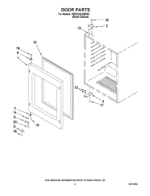 03 - Door Parts parts for Kitchenaid Wine Cooler KBCO24LSBX00 from AppliancePartsPros.com