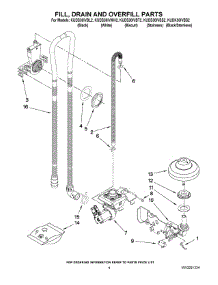04 - Fill, Drain And Overfill Parts parts for Kitchenaid Dishwasher KUDK30IVBS2 from AppliancePartsPros.com