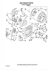 03 - Bulkhead Parts parts for Whirlpool Dryer CEDS1043VQ1 from AppliancePartsPros.com