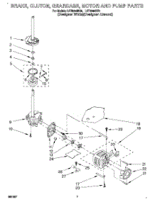 05 - Brake, Clutch, Gearcase, Motor & Pump parts for Whirlpool Washer LST8244BQ0 from AppliancePartsPros.com