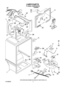 02 - Liner Parts parts for Whirlpool Refrigerator GARF19XXVK02 from AppliancePartsPros.com
