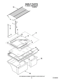 06 - Shelf Parts parts for Whirlpool Refrigerator GARF19XXVK02 from AppliancePartsPros.com