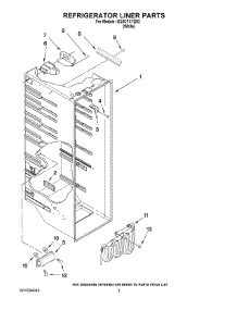 02 - Refrigerator Liner Parts parts for Whirlpool Refrigerator IS25CFXTQ02 from AppliancePartsPros.com
