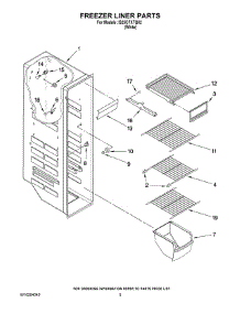 04 - Freezer Liner Parts parts for Whirlpool Refrigerator IS25CFXTQ02 from AppliancePartsPros.com