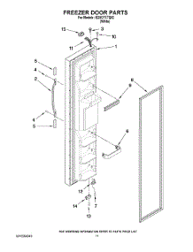 07 - Freezer Door Parts parts for Whirlpool Refrigerator IS25CFXTQ02 from AppliancePartsPros.com