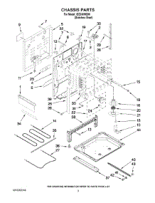 03 - Chassis Parts parts for Whirlpool Range ISE630WS00 from AppliancePartsPros.com