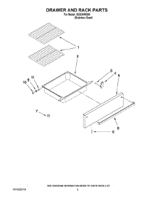 04 - Drawer And Rack Parts parts for Whirlpool Range ISE630WS00 from AppliancePartsPros.com