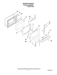 05 - Door Parts parts for Whirlpool Range ISE630WS00 from AppliancePartsPros.com