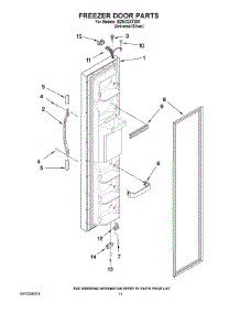 07 - Freezer Door Parts parts for Whirlpool Refrigerator IS25CGXTD01 from AppliancePartsPros.com