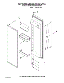 06 - Refrigerator Door Parts parts for Whirlpool Refrigerator ID5HHEXVS01 from AppliancePartsPros.com