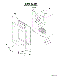 03 - Door Parts parts for Kitchenaid Wine Cooler KUWO24RSBX02 from AppliancePartsPros.com
