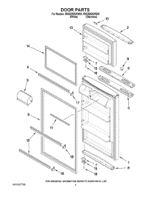 02 - Door Parts parts for Whirlpool Refrigerator IR8GSMXWS00 from AppliancePartsPros.com