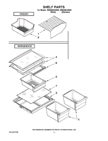 06 - Shelf Parts parts for Whirlpool Refrigerator IR8GSMXWS00 from AppliancePartsPros.com