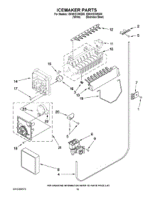 12 - Icemaker Parts parts for Whirlpool Refrigerator ID5HHEXWQ00 from AppliancePartsPros.com