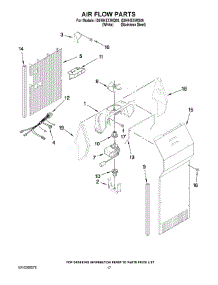 10 - Air Flow Parts parts for Whirlpool Refrigerator ID5HHEXWS00 from AppliancePartsPros.com