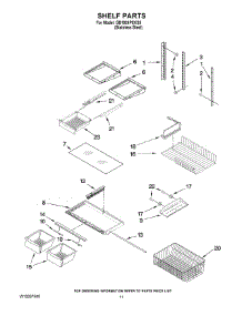 06 - Shelf Parts parts for Whirlpool Refrigerator GB1924PEKS5 from AppliancePartsPros.com