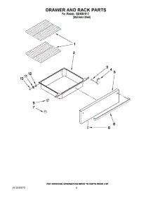 04 - Drawer And Rack Parts parts for Whirlpool Range ISG650VS12 from AppliancePartsPros.com