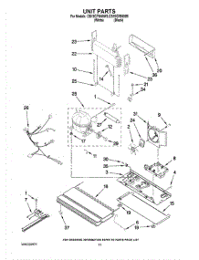 06 - Unit Parts parts for Whirlpool Refrigerator CB19G7W00W5 from AppliancePartsPros.com