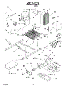 10 - Unit parts for Whirlpool Refrigerator TS22AFXKQ01 from AppliancePartsPros.com