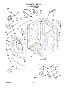 02 - Cabinet Parts parts for Whirlpool Dryer IGD7300WW0 from AppliancePartsPros.com