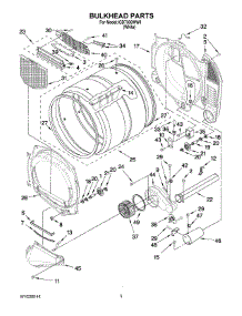 03 - Bulkhead Parts parts for Whirlpool Dryer IGD7300WW0 from AppliancePartsPros.com