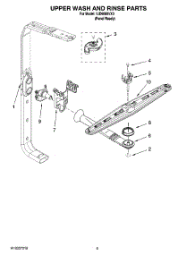 07 - Upper Wash And Rinse Parts parts for Whirlpool Dishwasher IUD9500VX0 from AppliancePartsPros.com