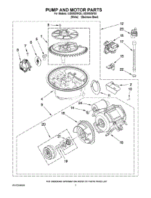 06 - Pump And Motor Parts parts for Whirlpool Dishwasher IUD8000WQ0 from AppliancePartsPros.com