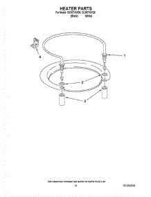08 - Heater Parts parts for Whirlpool Dishwasher CUD6710XB0 from AppliancePartsPros.com