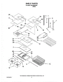 06 - Shelf Parts parts for Whirlpool Refrigerator CB19G6W00W6 from AppliancePartsPros.com