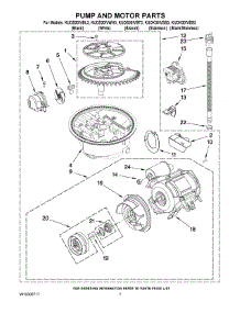 06 - Pump And Motor Parts parts for Kitchenaid Dishwasher KUDK30IVSS3 from AppliancePartsPros.com