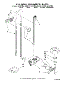 04 - Fill, Drain And Overfill Parts parts for Kitchenaid Dishwasher KUDK30IVBS3 from AppliancePartsPros.com