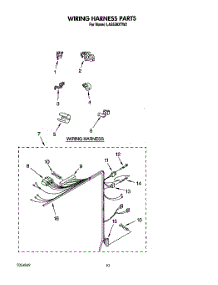09 - Wiring Harness parts for Whirlpool Washer LA5558XTG2 from AppliancePartsPros.com