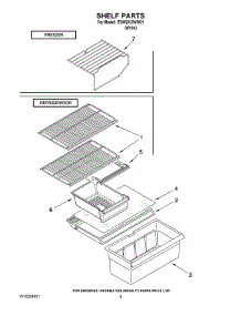 05 - Shelf Parts parts for Whirlpool Refrigerator IT8WSKXWW01 from AppliancePartsPros.com