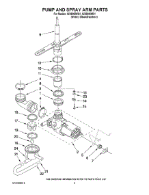 04 - Pump And Spray Arm Parts parts for Whirlpool Dishwasher IUD6000WQ1 from AppliancePartsPros.com