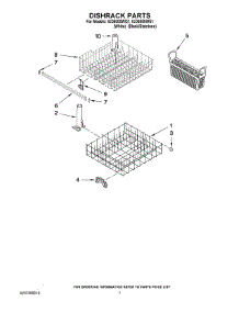 06 - Dishrack Parts parts for Whirlpool Dishwasher IUD6000WQ1 from AppliancePartsPros.com