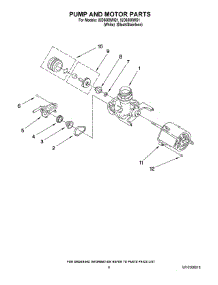05 - Pump And Motor Parts parts for Whirlpool Dishwasher IUD6000WS1 from AppliancePartsPros.com