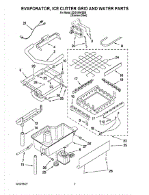 02 - Evaporator Ice Cutter Grid And Water Parts parts for Whirlpool Ice Maker ZDIS150WSSD from AppliancePartsPros.com