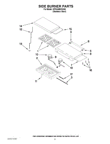 06 - Side Burner Parts parts for Kitchenaid Grill KFRU488VSS00 from AppliancePartsPros.com