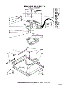08 - Machine Base parts for Whirlpool Washer LA5100XTF1 from AppliancePartsPros.com