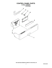 02 - Control Panel Parts parts for Whirlpool Dishwasher IUD9500WX0 from AppliancePartsPros.com