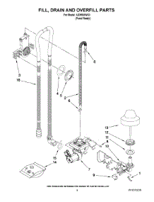 04 - Fill Drain And Overfill Parts parts for Whirlpool Dishwasher IUD9500WX0 from AppliancePartsPros.com