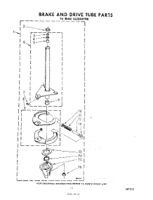 09 - Brake And Drive Tube parts for Whirlpool Washer LA3300XPW0 from AppliancePartsPros.com